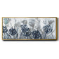 Indigo Field - Floater Framed Canvas Print