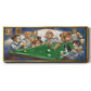Pool Dogs - Floater Framed Canvas Print