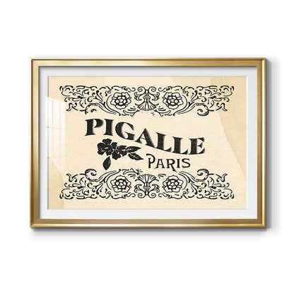 Antique French Label III Premium Framed Print - Ready to Hang