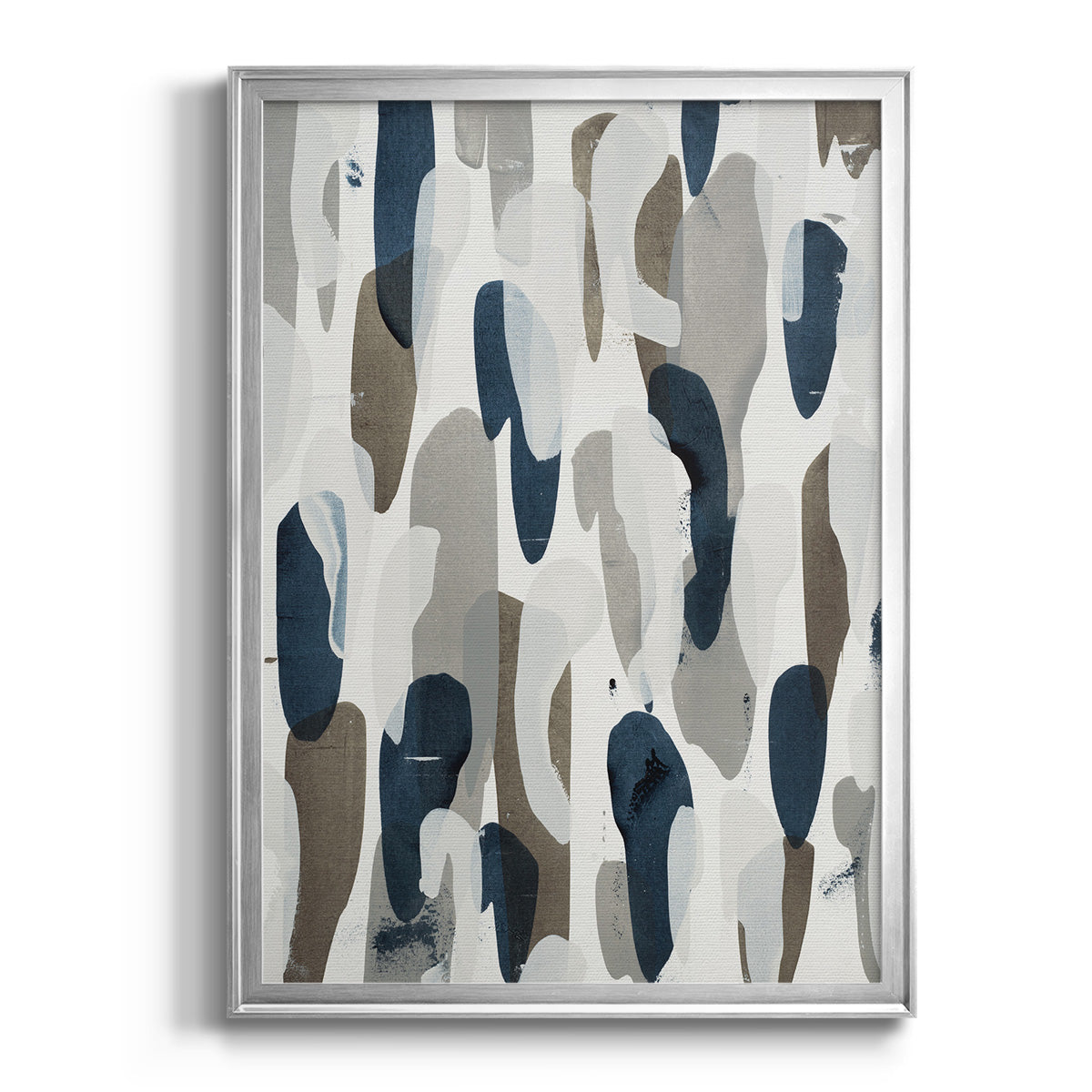 River's Run - Modern Framed Canvas Print