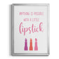 Little Lipstick - Modern Framed Canvas Print