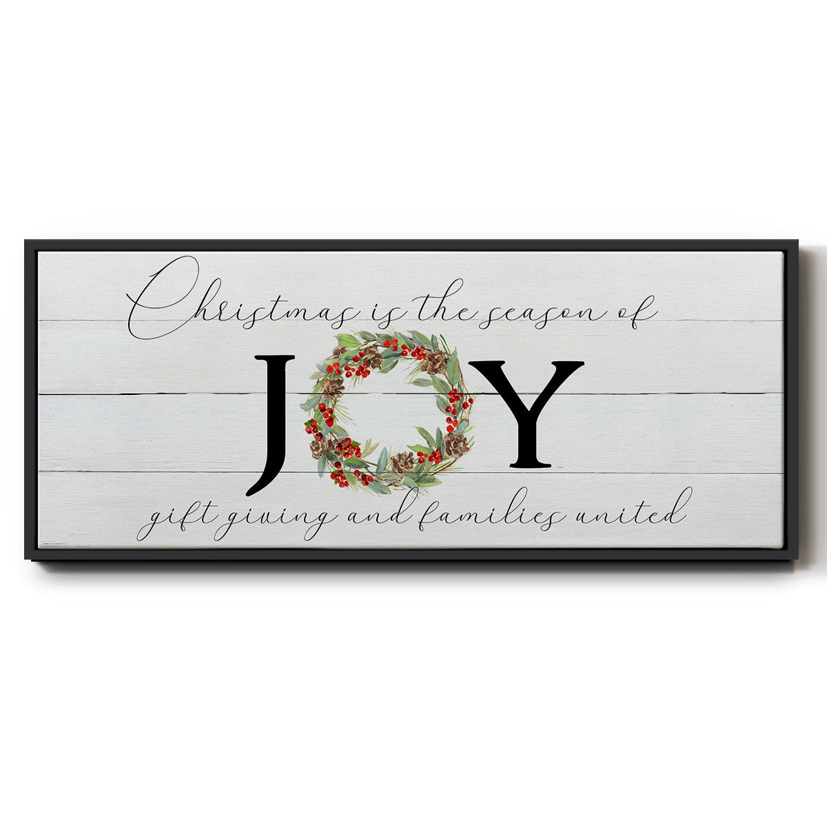 Season of Joy - Floater Framed Canvas Print