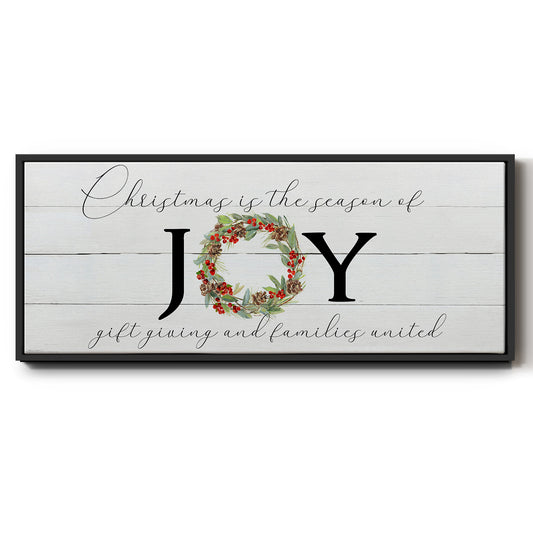 Season of Joy - Floater Framed Canvas Print