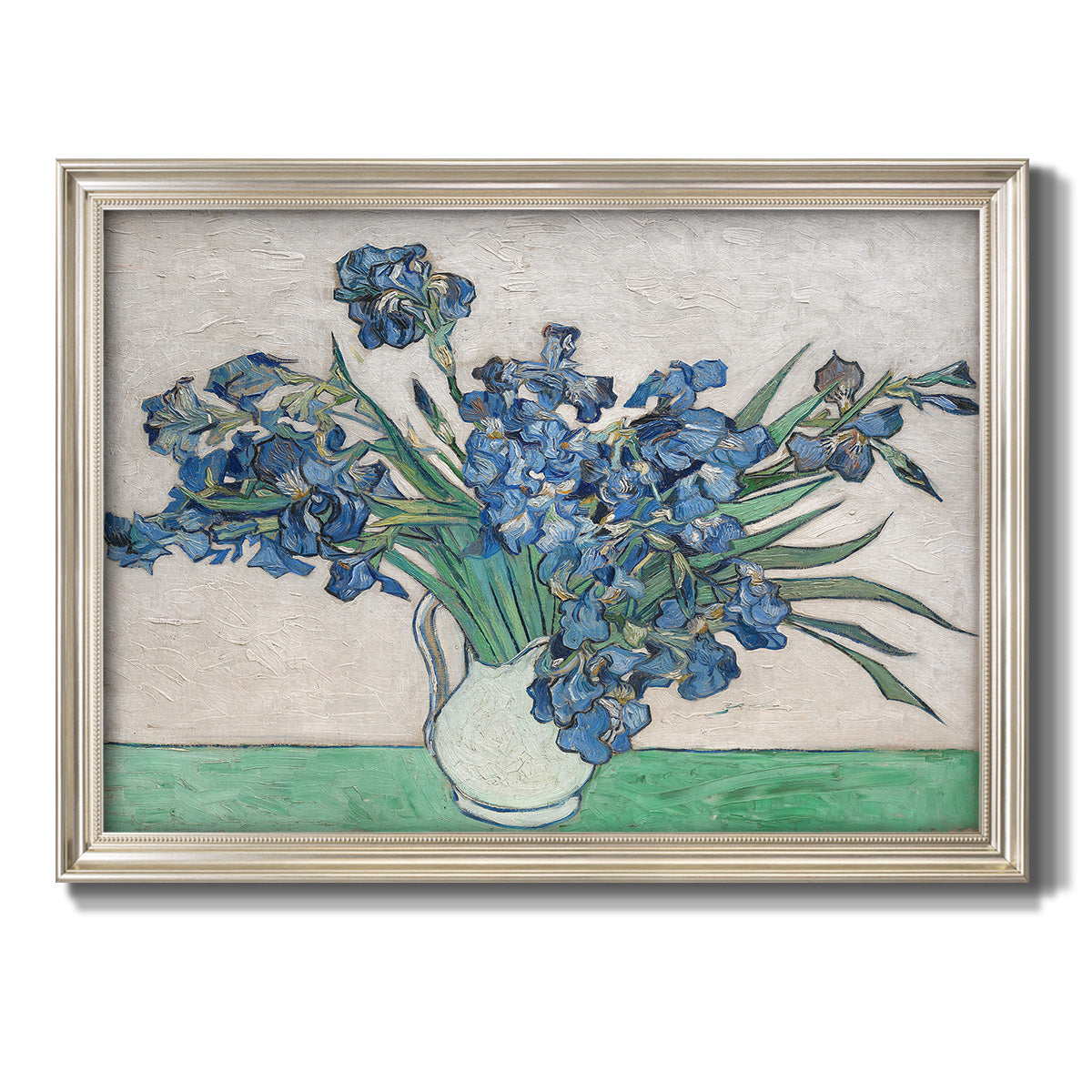 Irises II - Ornate Framed Canvas Print