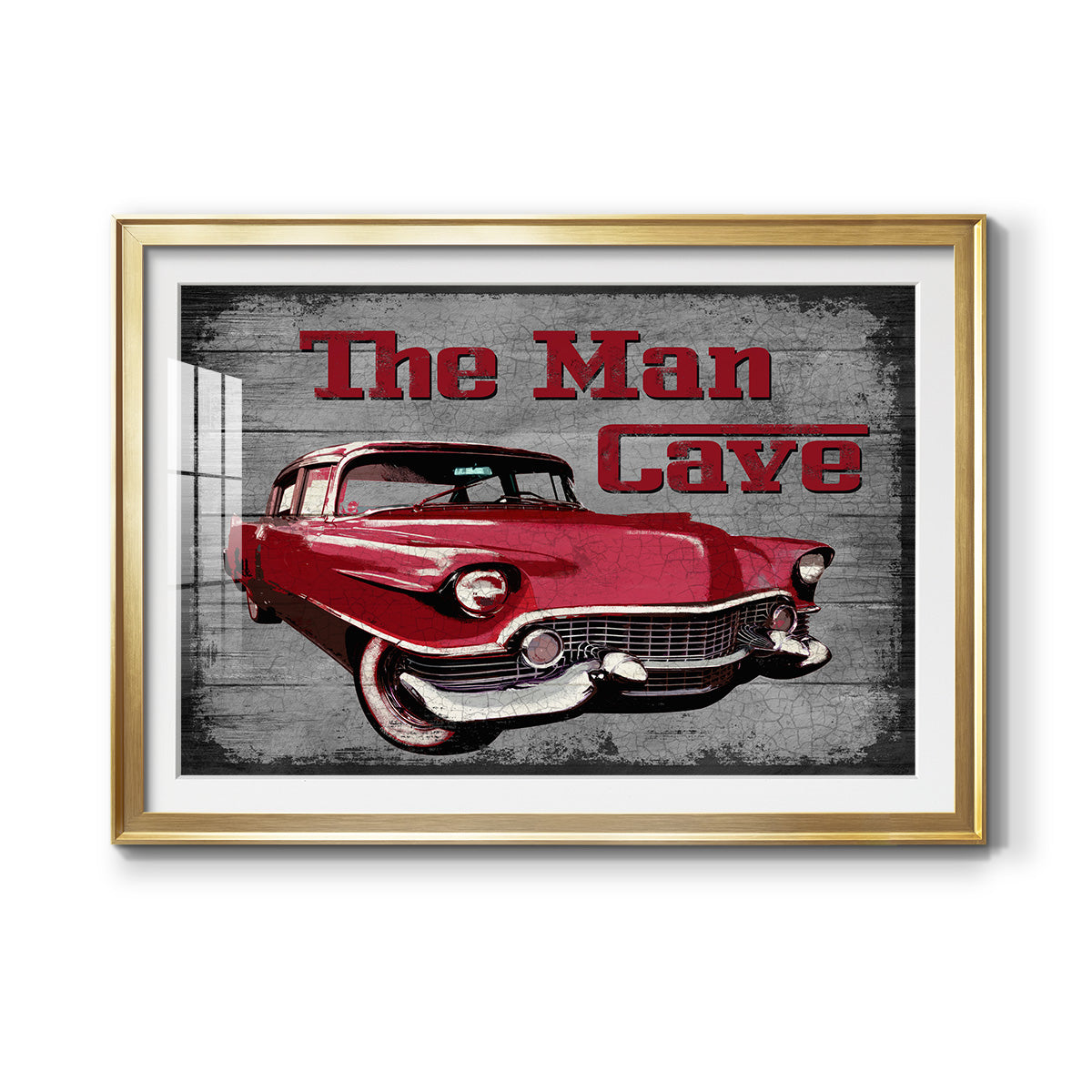 The Man Cave - Modern Framed Art Print