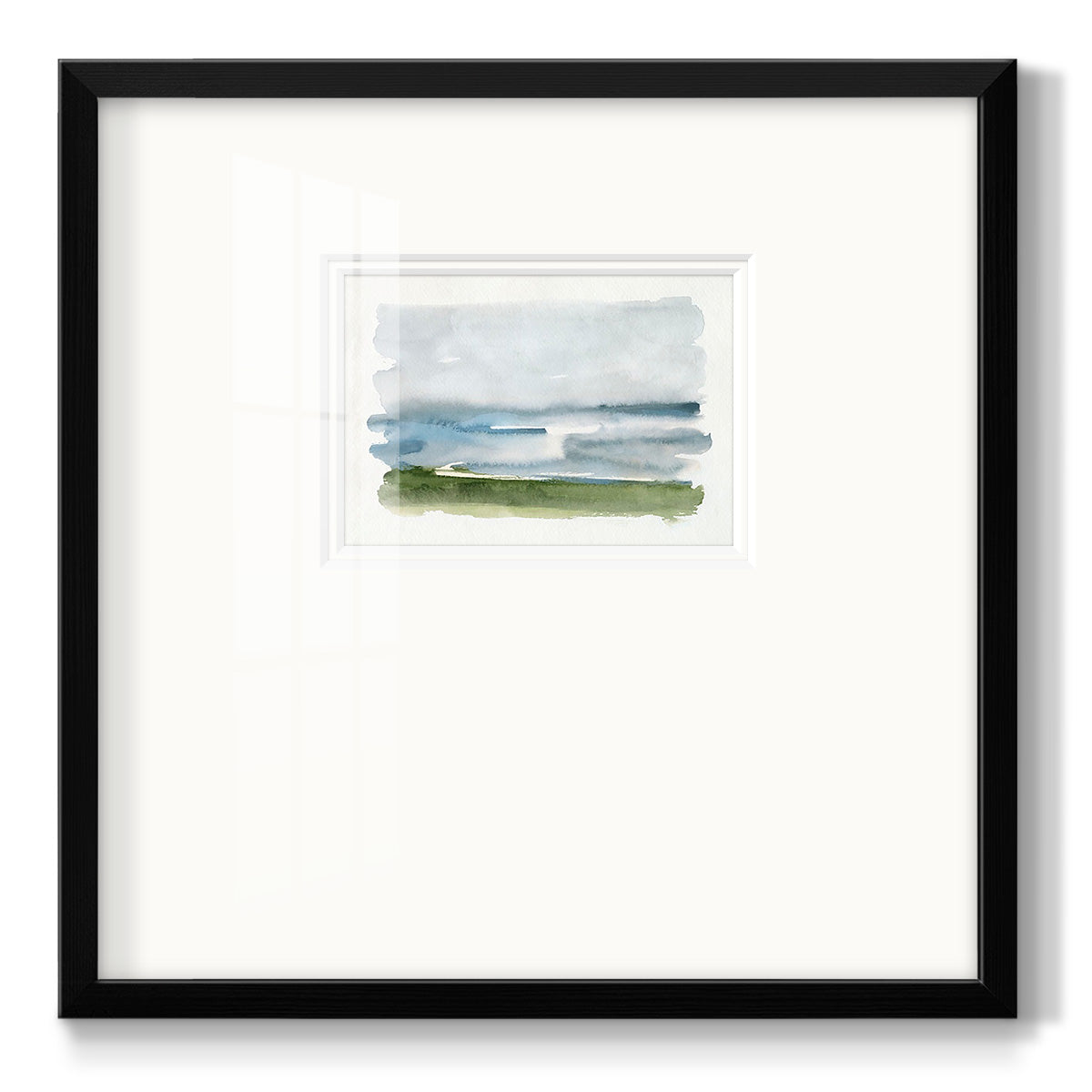 Coastline Splash II - Double Matboard Framed Print