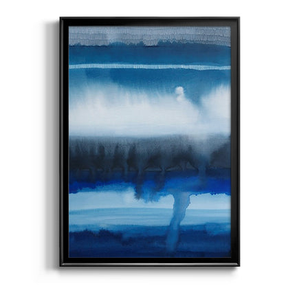 Deep Blue Shore I - Modern Framed Canvas Print
