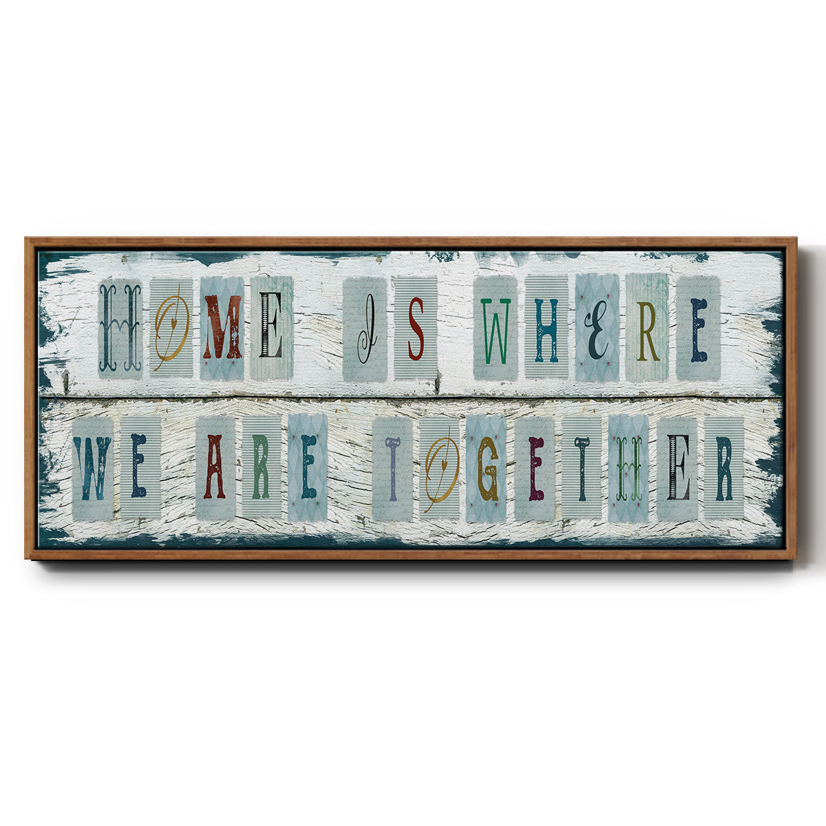 We Are Together - Floater Framed Canvas Print