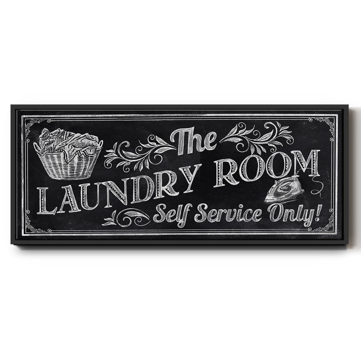 Self Service - Floater Framed Canvas Print