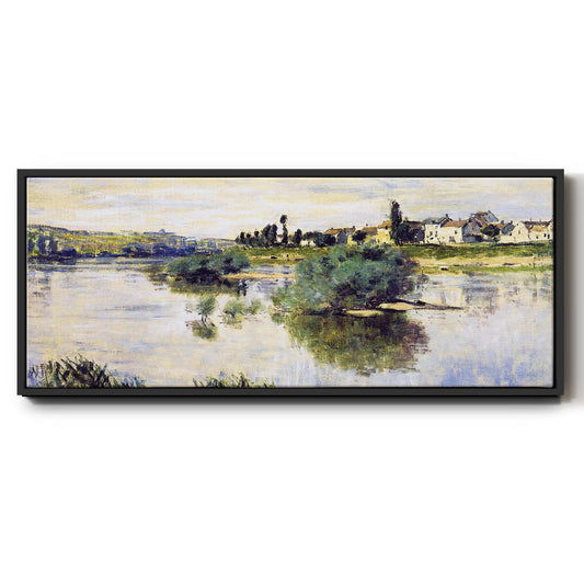 The Seine at Lavacourt, 1878 - Floater Framed Canvas Print