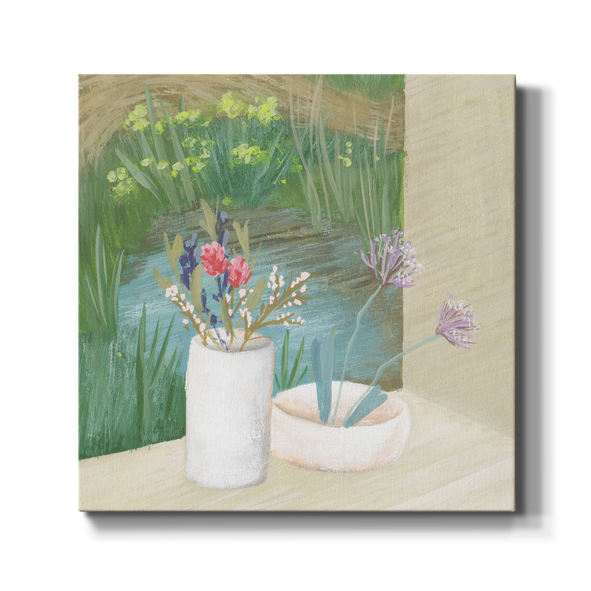 Window Plants III-Premium Gallery Wrapped Canvas - Ready to Hang