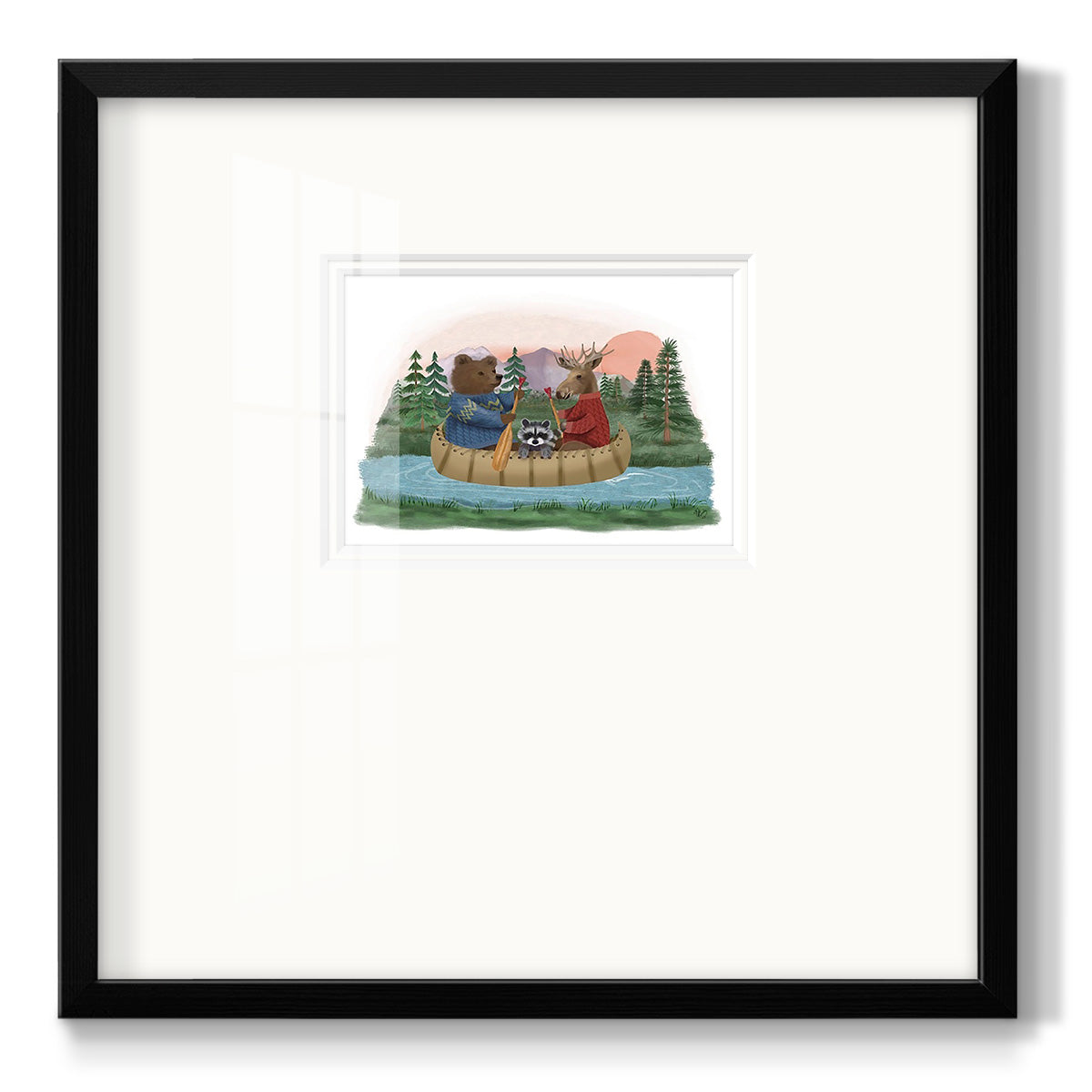 River Trip - Double Matboard Framed Print