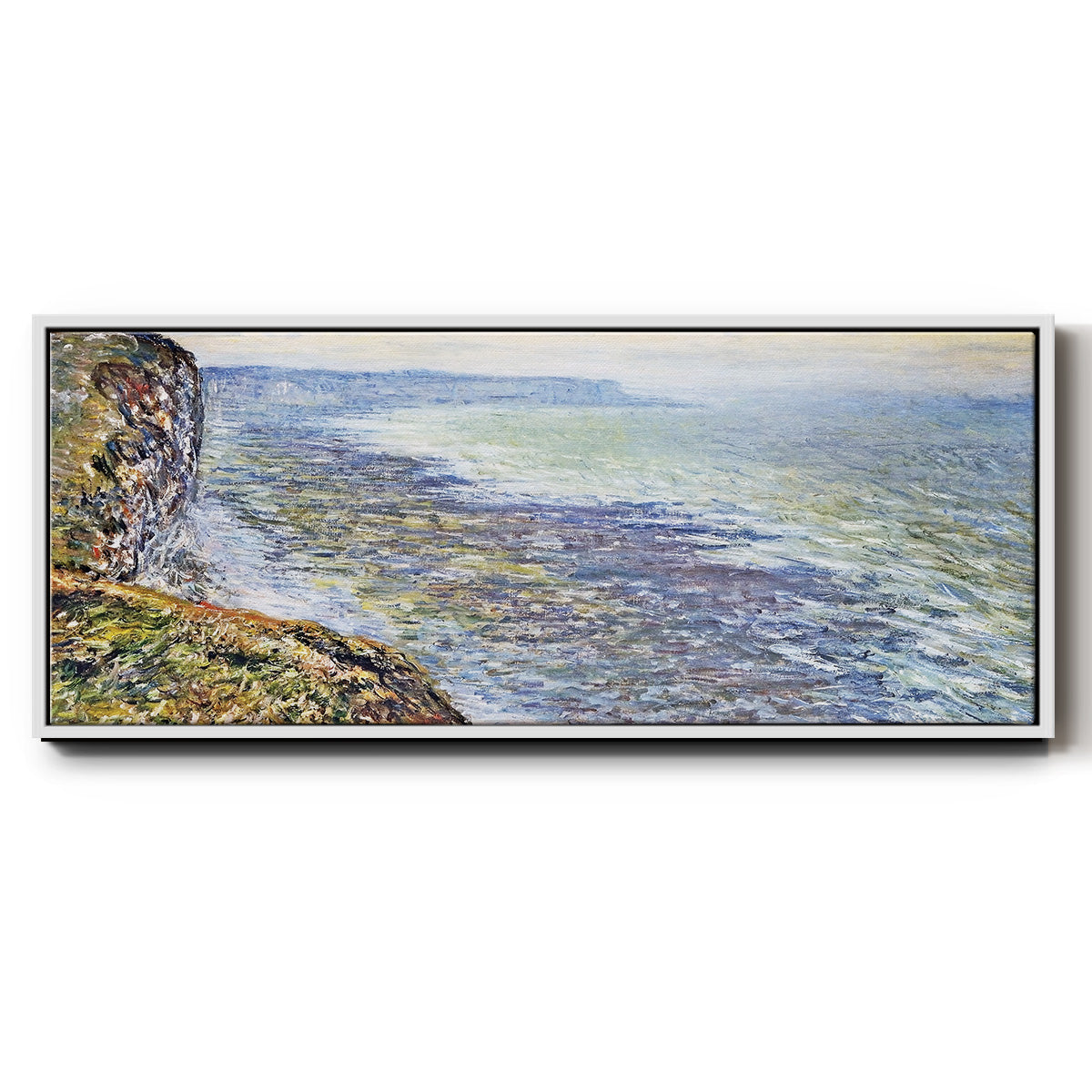 Seascape Near Fecamp, 1881 - Floater Framed Canvas Print