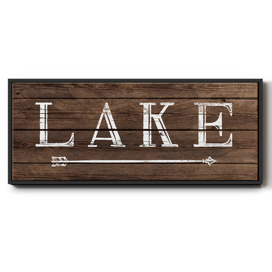 To the Lake - Floater Framed Canvas Print
