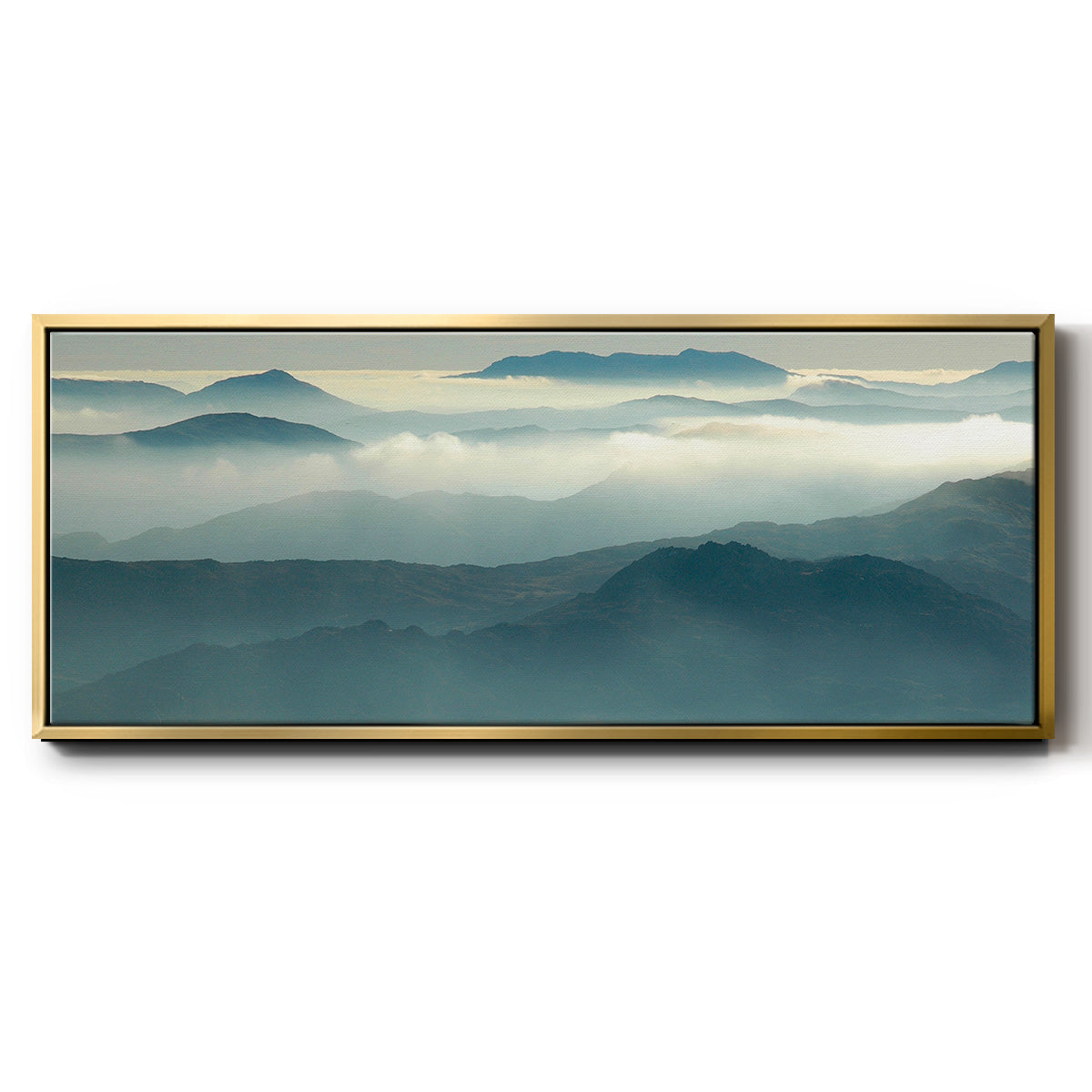 Above the Clouds - Floater Framed Canvas Print