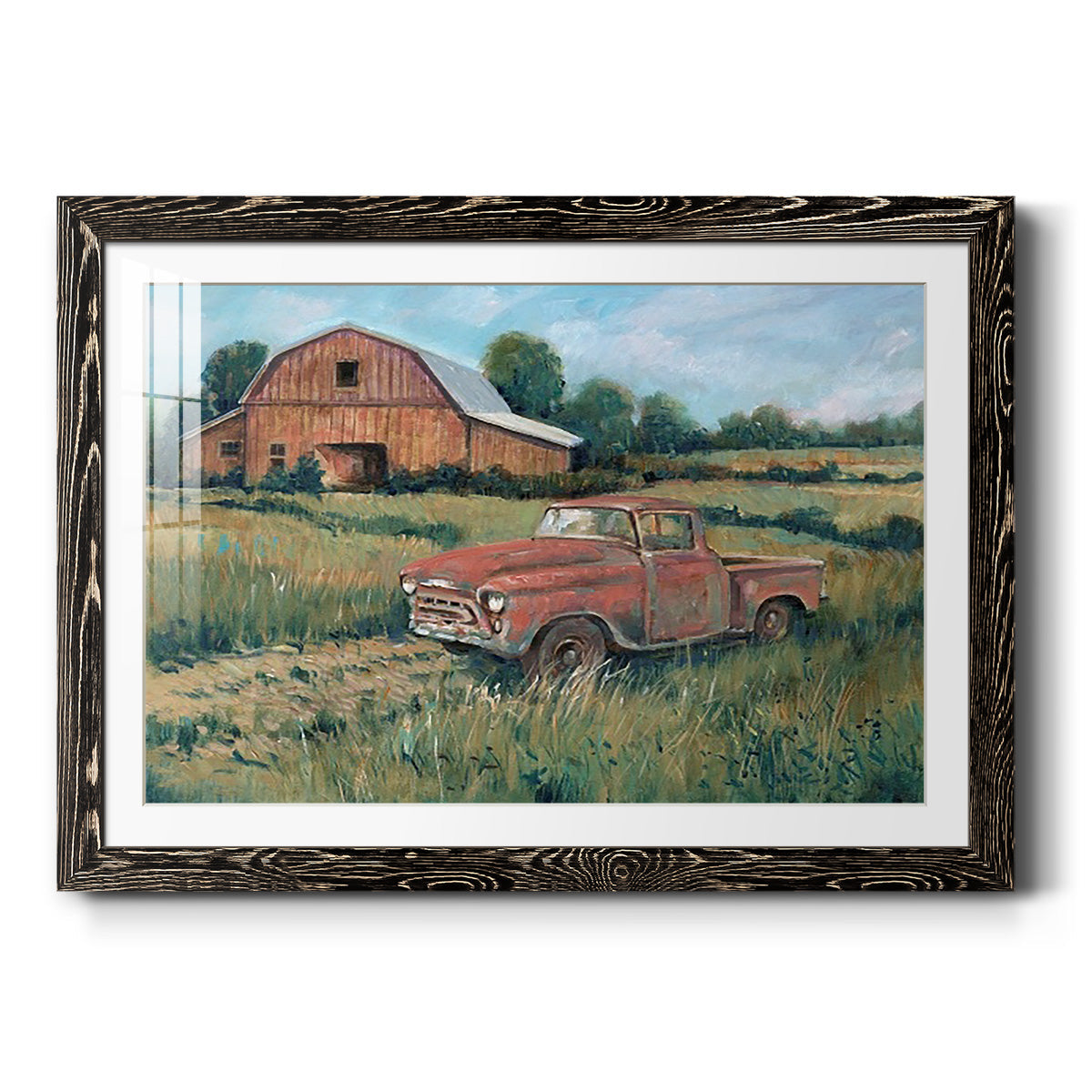 Rusting Away I - Barnwood Framed Art Print