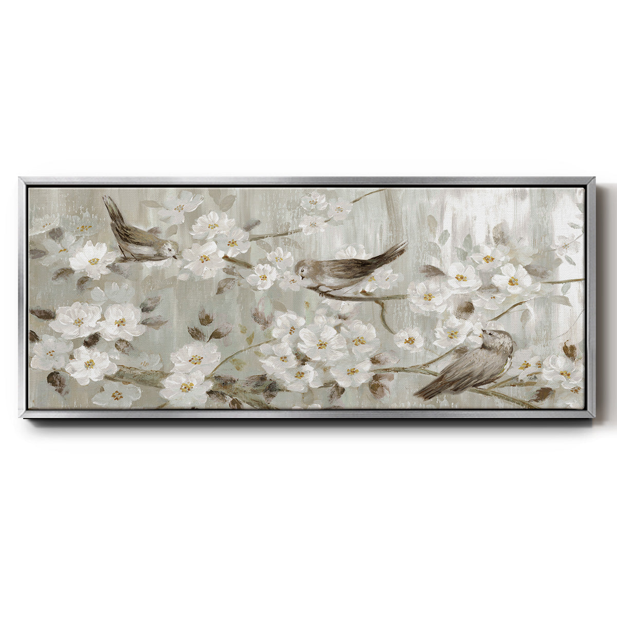 Songs of Spring - Floater Framed Canvas Print