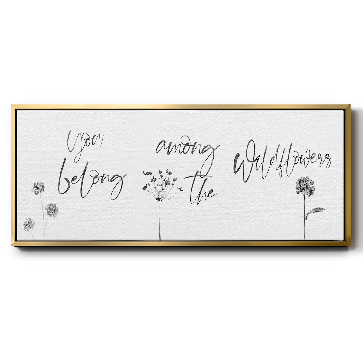 Among the Wildflowers - Floater Framed Canvas Print