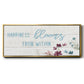 Happiness Blooms - Floater Framed Canvas Print