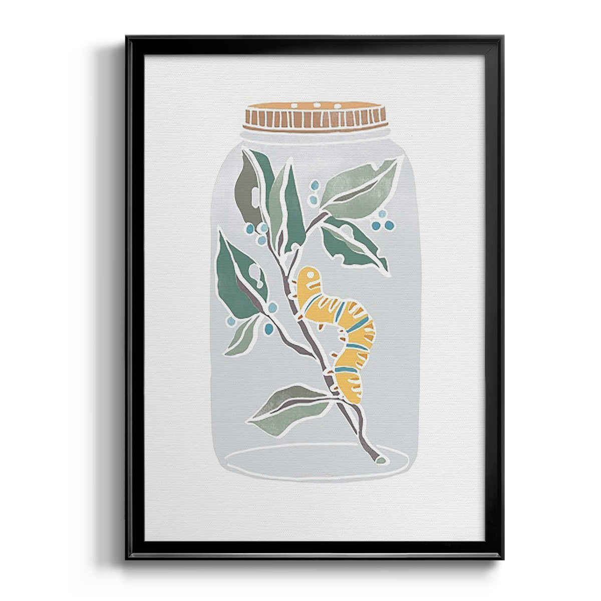 Nature Jar I - Modern Framed Canvas Print