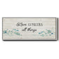 Floral Love - Floater Framed Canvas Print