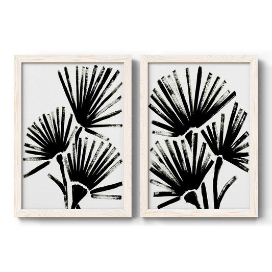 Fan Brush I - Premium Framed Canvas 2 Piece Set - Ready to Hang