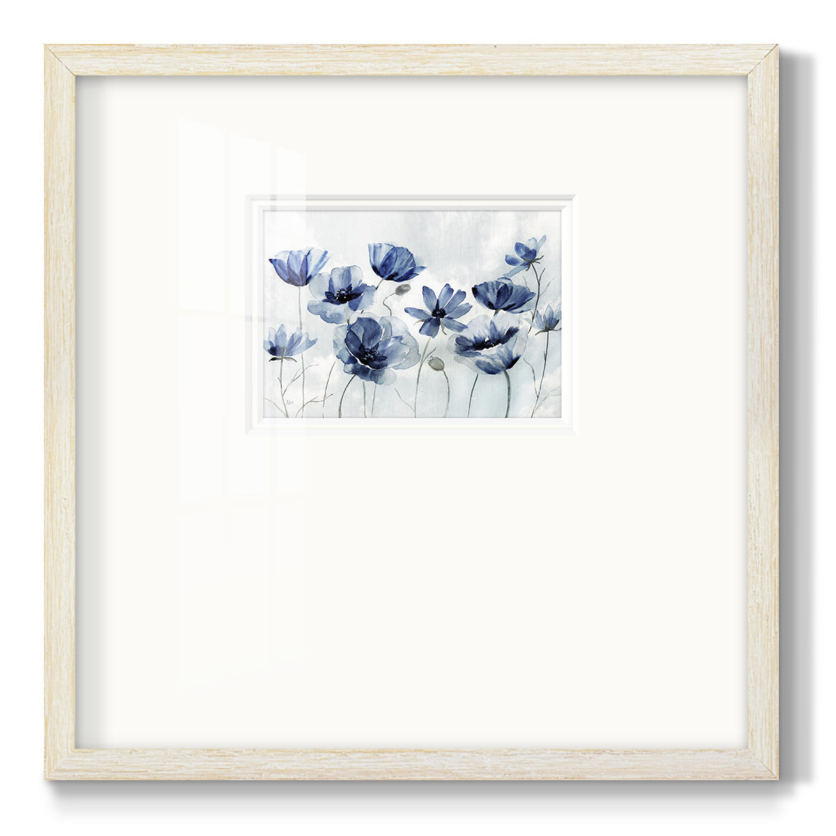 Indigo Spring Awakening Premium Framed Print Double Matboard