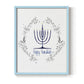 Happy Hanukkah II - Restickable Framed Art Print