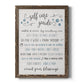 Guide to Self Care - Premium Canvas Framed in Barnwood - Ready to Hang