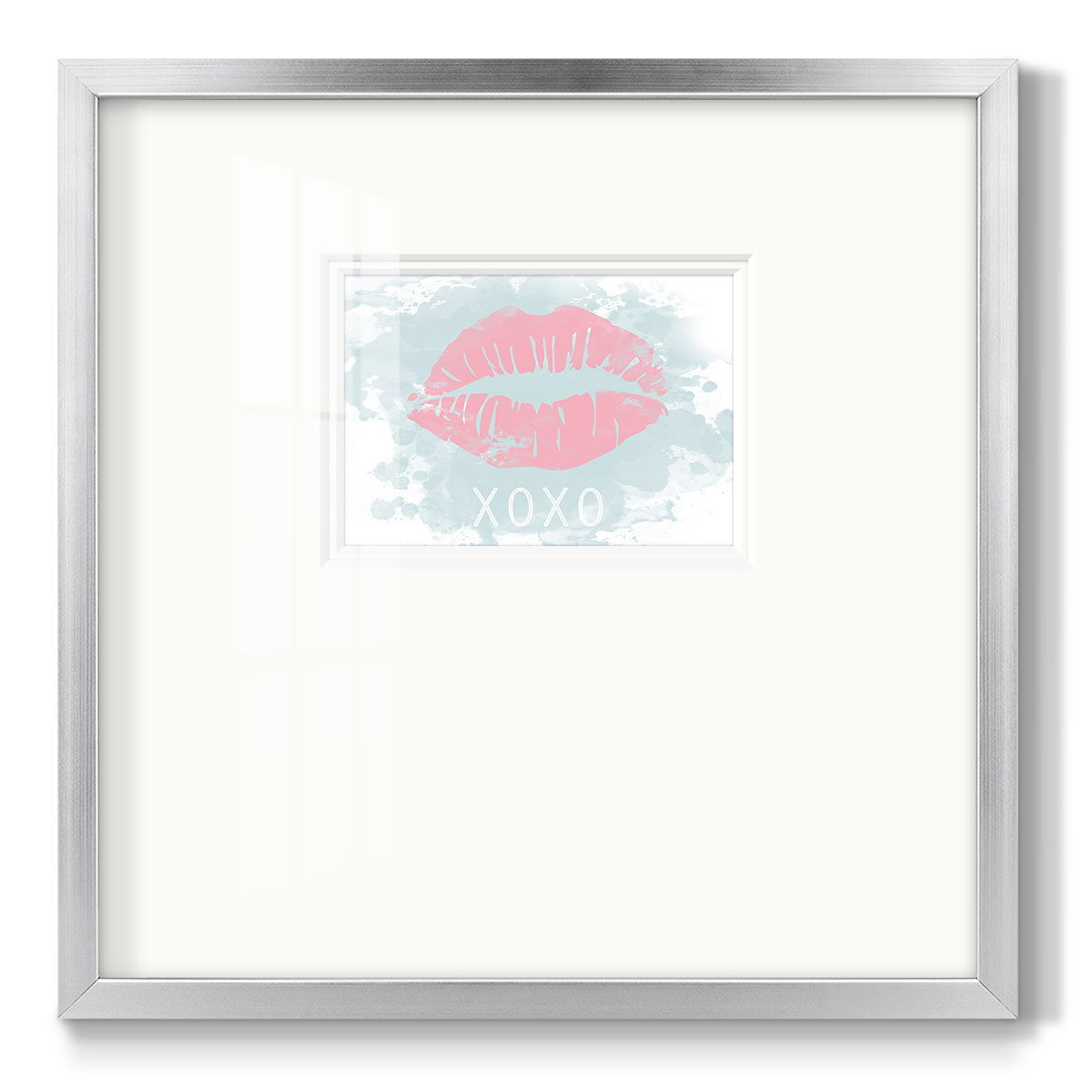 XOXO in Color - Double Matboard Framed Print