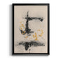 Charcoal Remnants II - Modern Framed Canvas Print