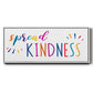 Rainbow Kindness - Floater Framed Canvas Print