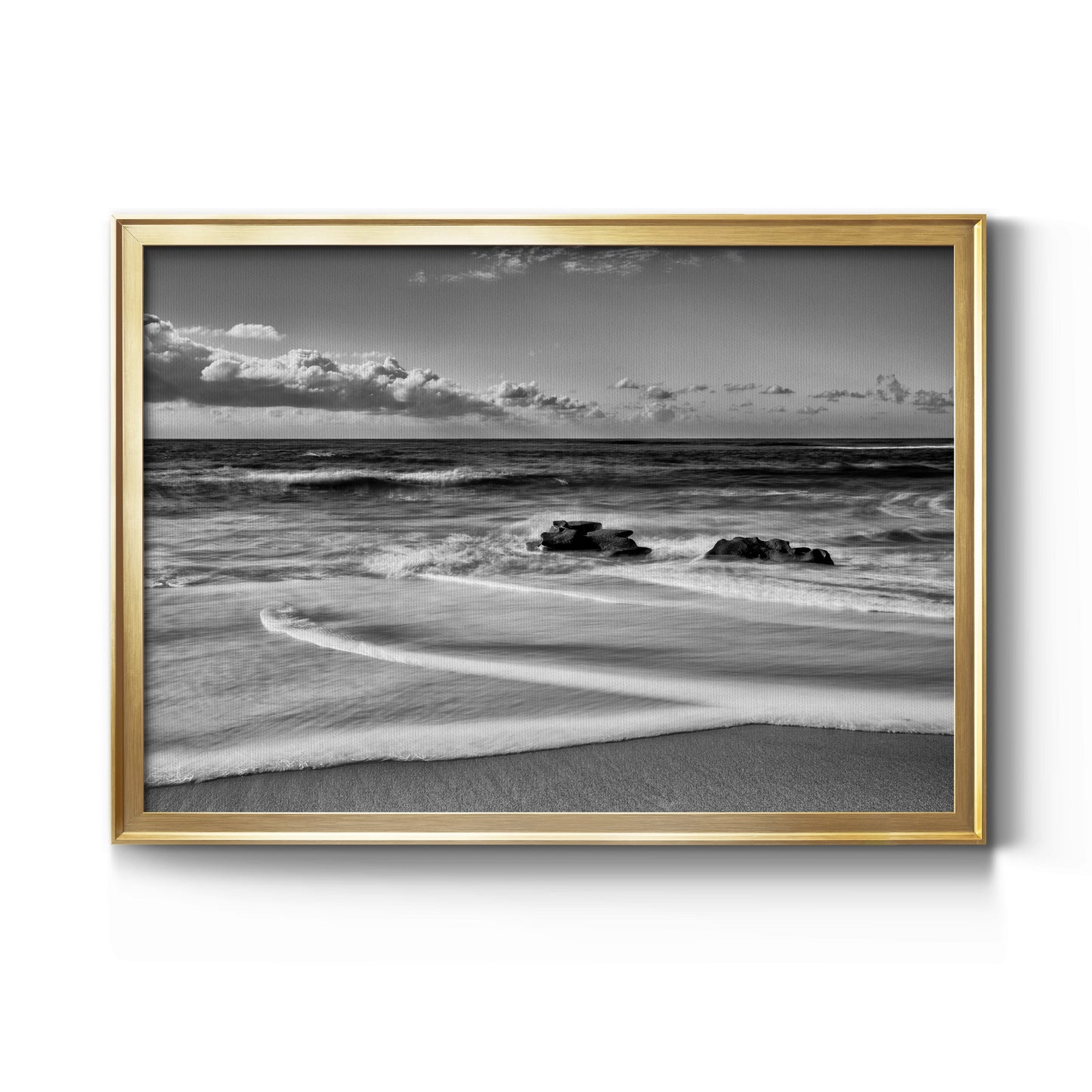 Whispering Sands Beach Premium Classic Framed Canvas - Ready to Hang