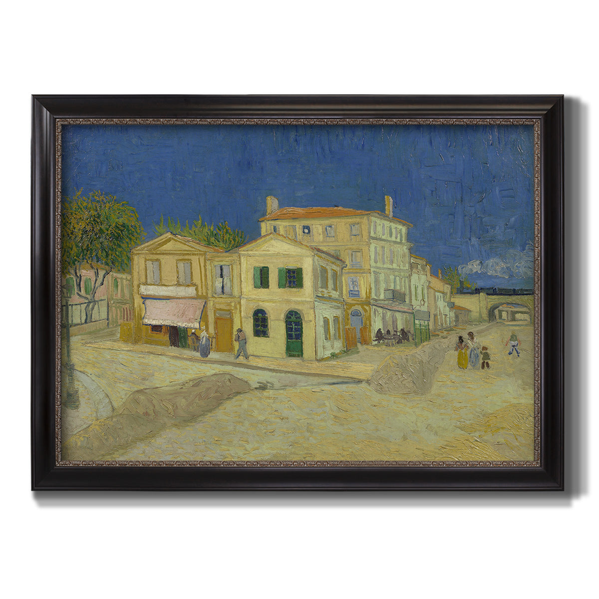 The Yellow House - Ornate Framed Canvas Print