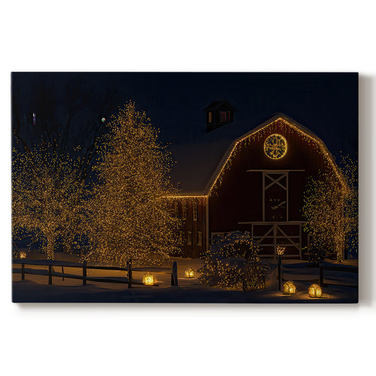 Candlelit Serenade of Carols - Canvas Art Print