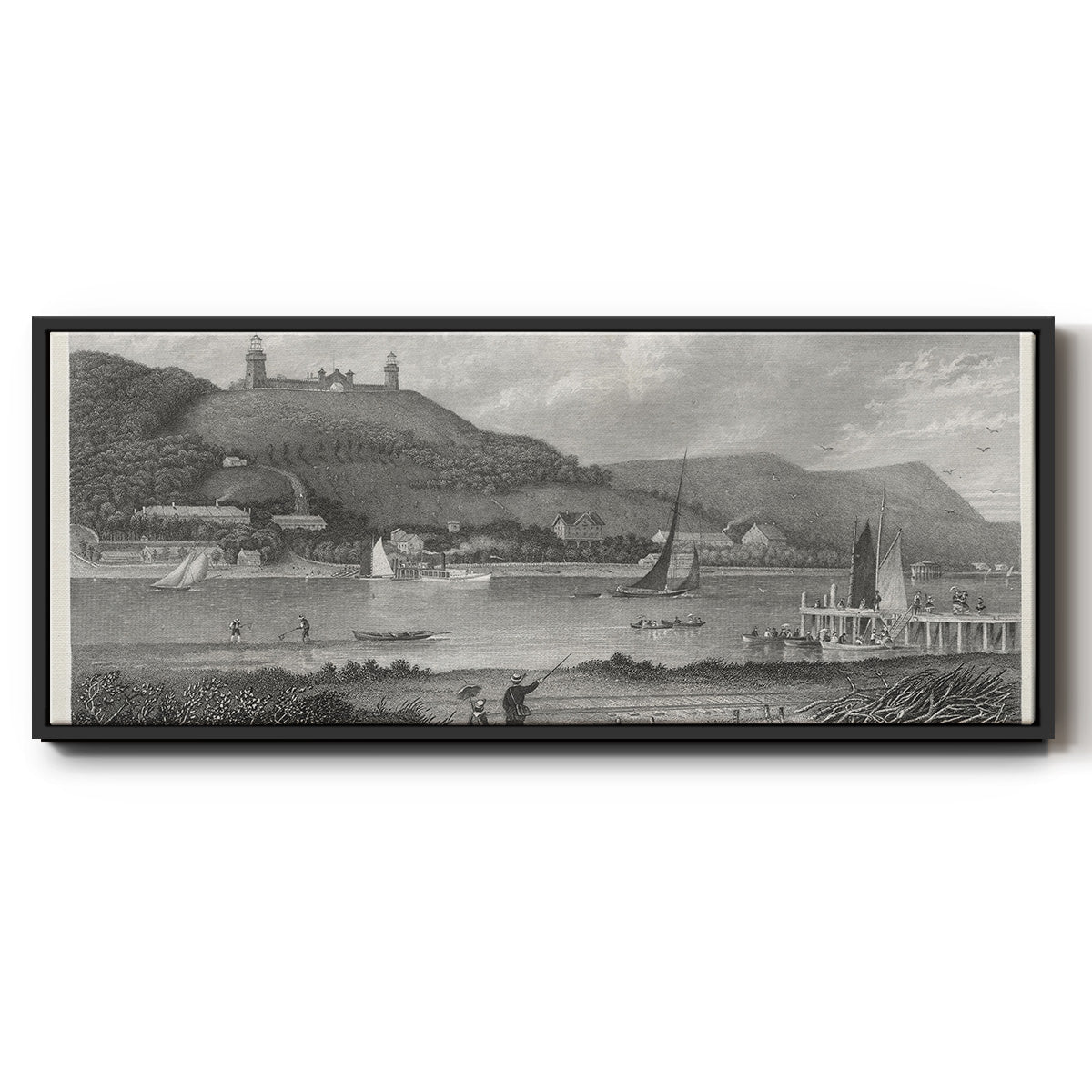 The Highlands of the Neversink - Floater Framed Canvas Print