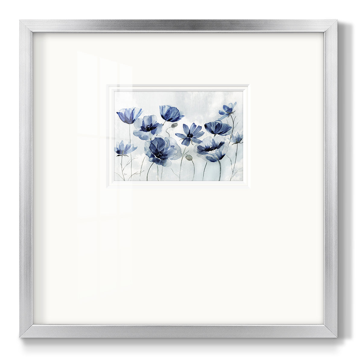 Indigo Spring Awakening - Double Matboard Framed Print