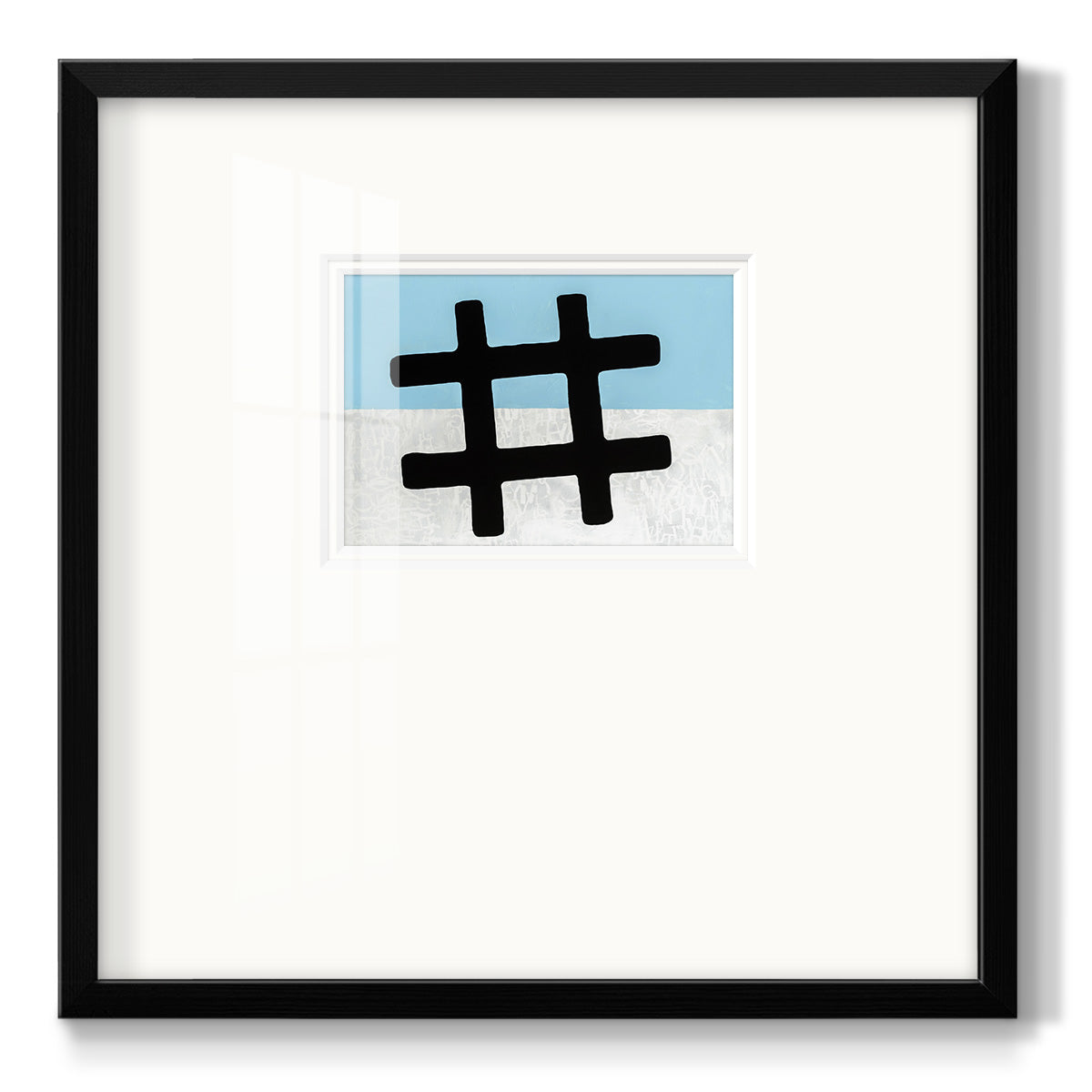 Hashtag - Double Matboard Framed Print