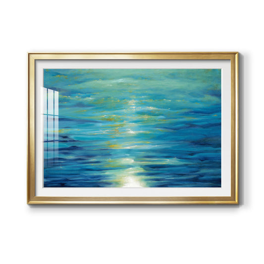 Deep Blue Premium Framed Print - Ready to Hang