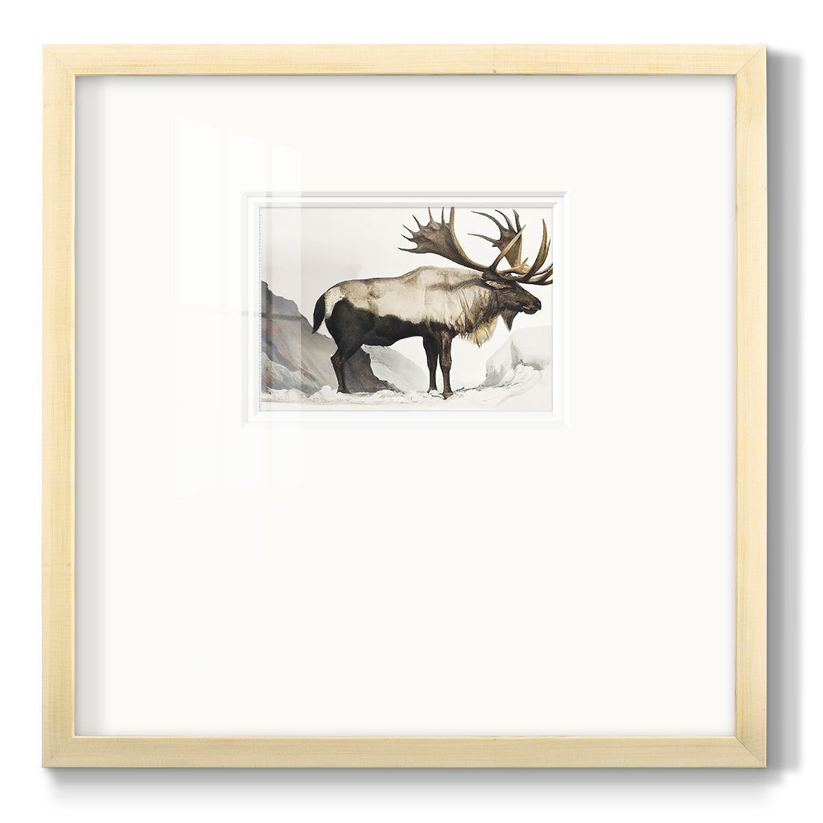 Elk Mounrtain - Double Matboard Framed Print