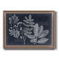 Foliage on Navy V Premium Framed Canvas- Ready to Hang