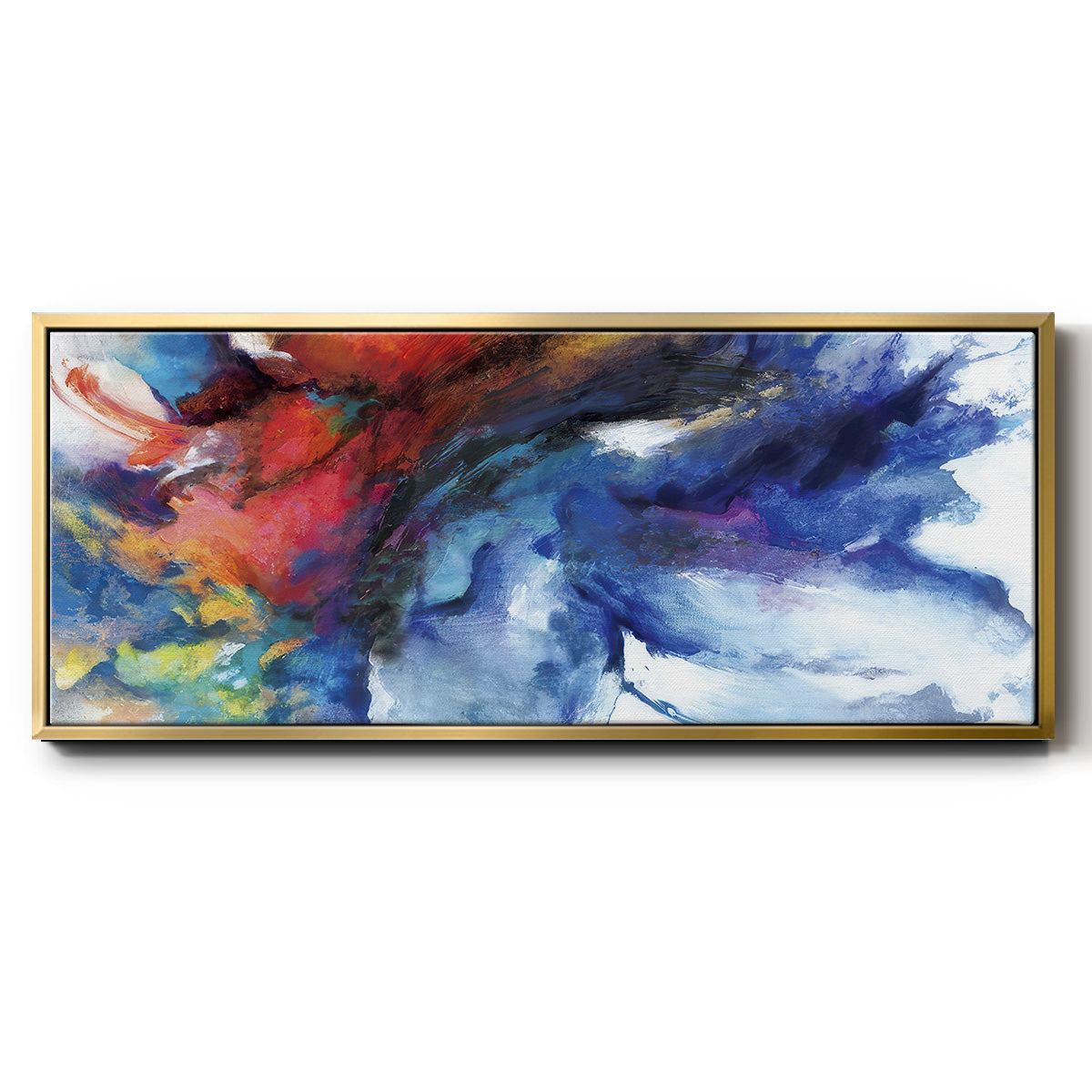 Color Burst  - Floater Framed Canvas Print