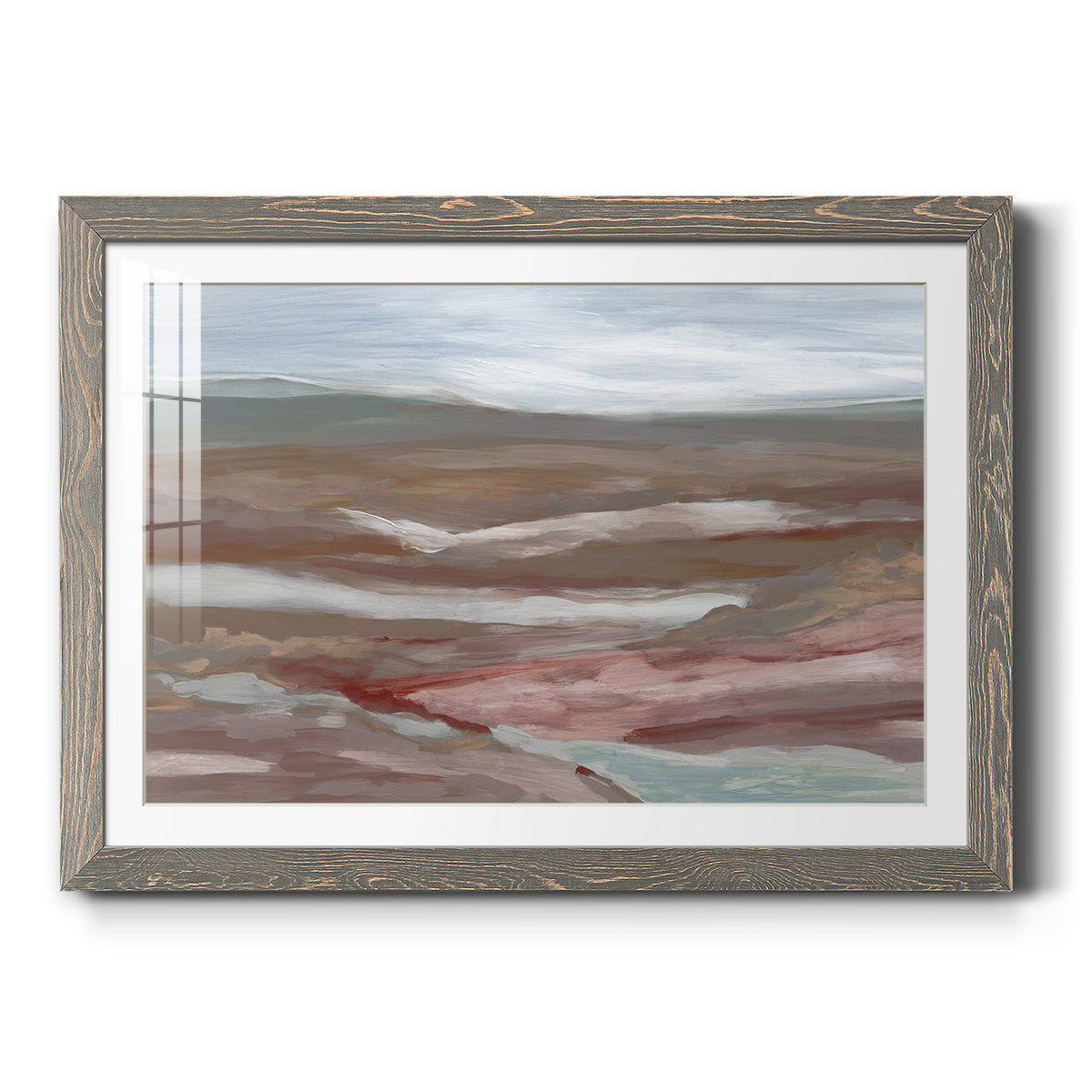 Valley of Fall - Barnwood Framed Art Print
