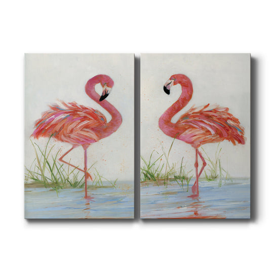 Flamingo I Premium Gallery Wrapped Canvas - Ready to Hang