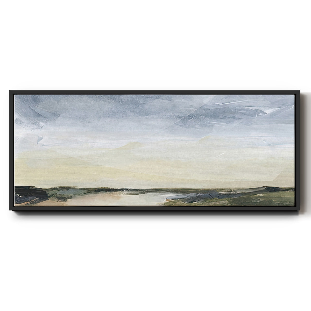 Green Ridge II - Floater Framed Canvas Print