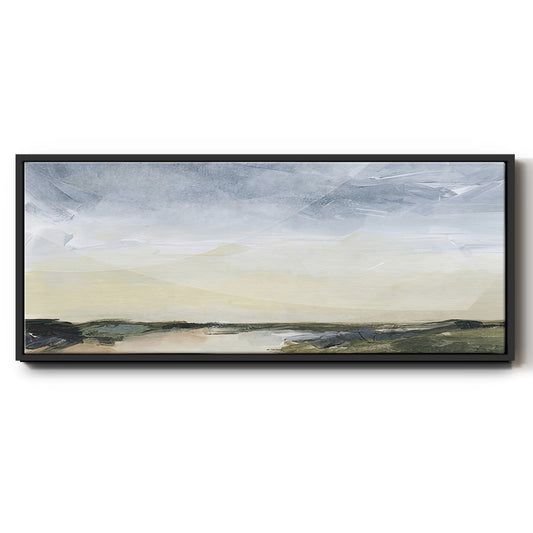 Green Ridge II - Floater Framed Canvas Print