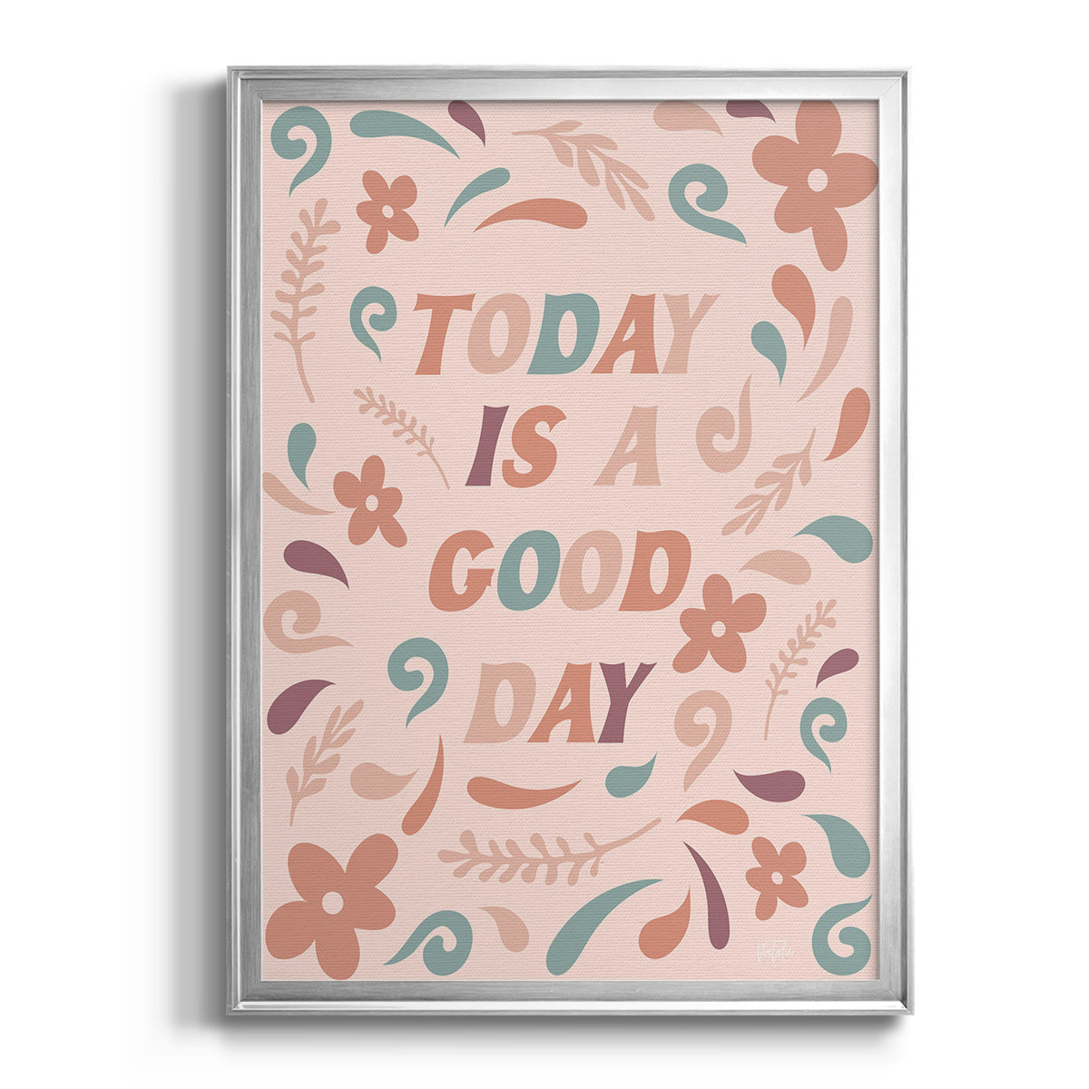 Today is a Good Day - Modern Framed Canvas Print