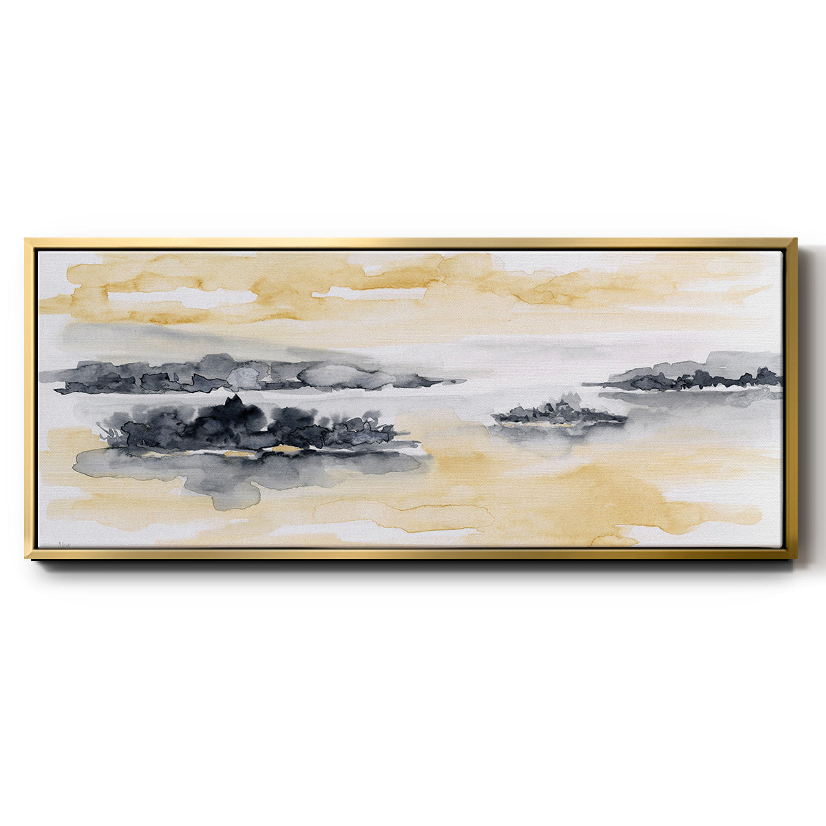 Whispering Wind I - Floater Framed Canvas Print