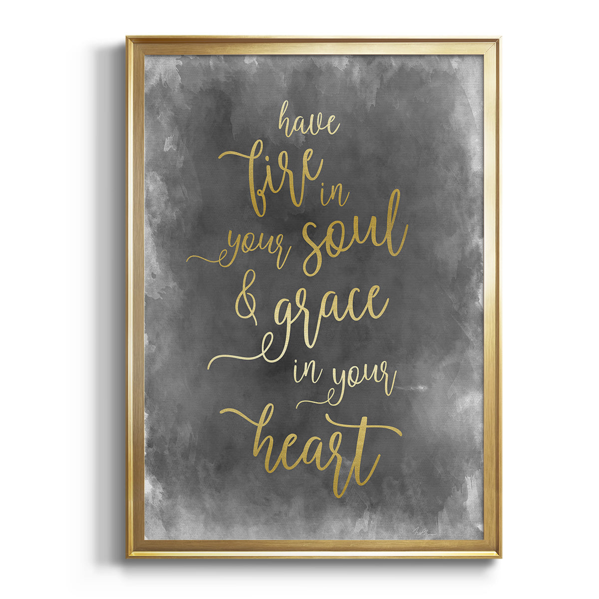 Fire in Your Soul - Modern Framed Canvas Print