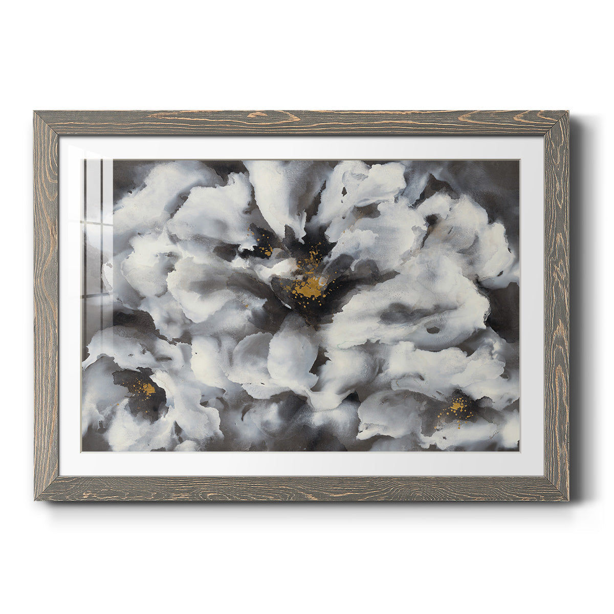 Peonia - Barnwood Framed Art Print